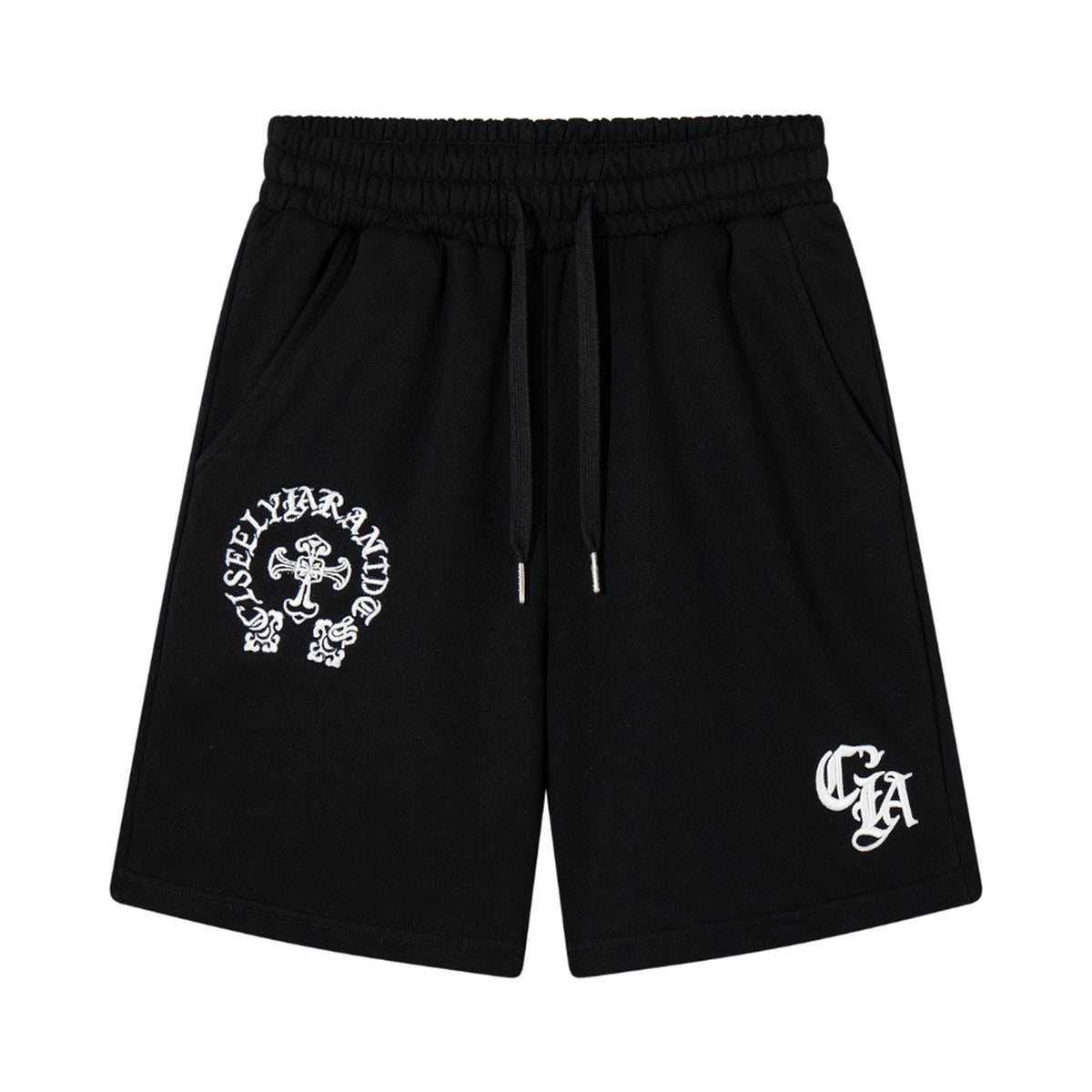 Chrome Hearts Cross Embroidered Shorts