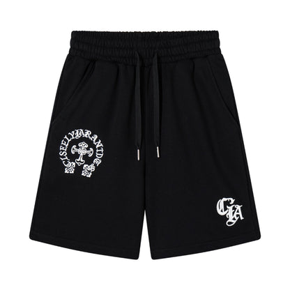 Chrome Hearts Cross Embroidered Shorts