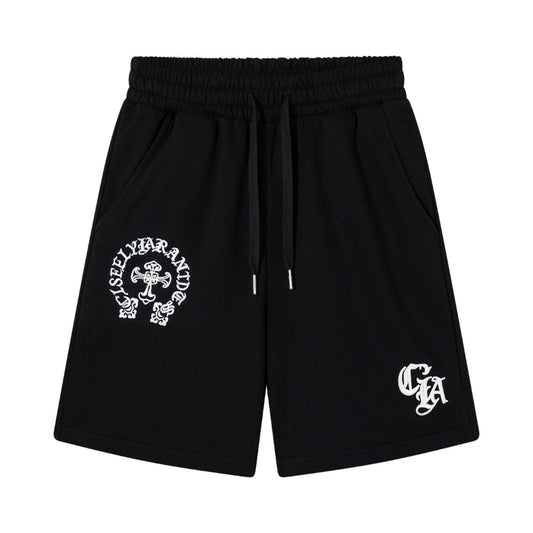Chrome Hearts Cross Embroidered Shorts