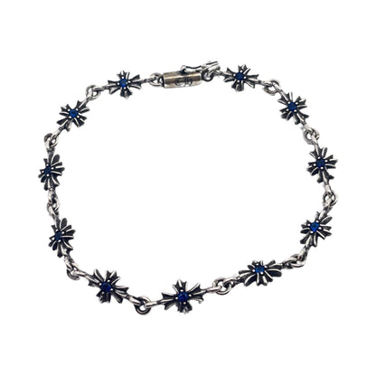 Chrome Hearts Blue Diamond Cross Bracelet