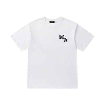 AMIRI Angel Print Cotton Jersey T-Shirt Black White