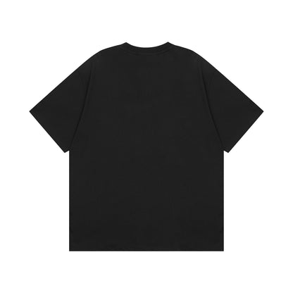 AMIRI SS26 Collab Logo Letter Print T-Shirt Black White