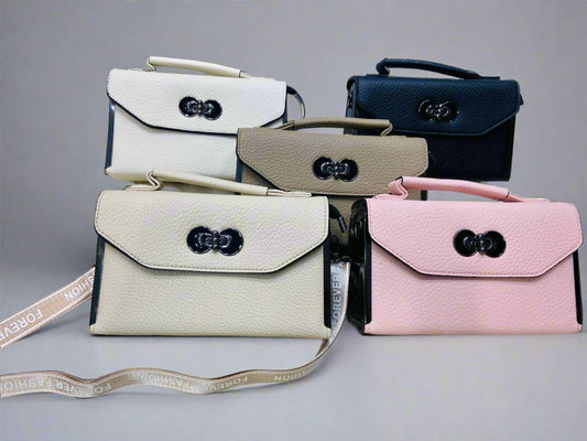 Elegant Textured Leather Shoulder Bag