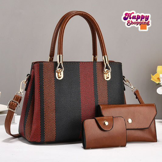 3PCS Premium Printed Shoulder Bag Set