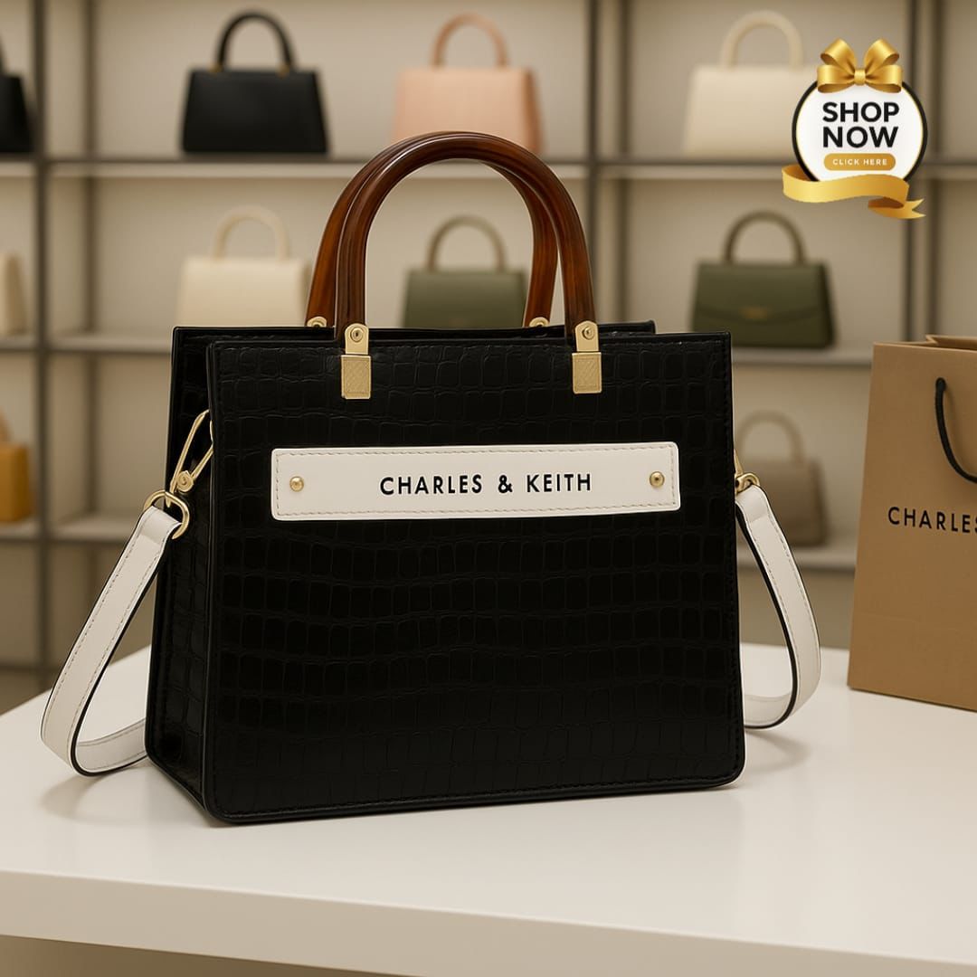 Charles & Keith Acrylic Handle Shoulder Bag