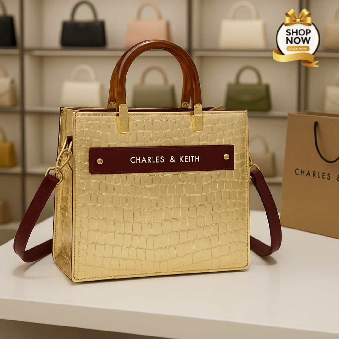 Charles & Keith Acrylic Handle Shoulder Bag