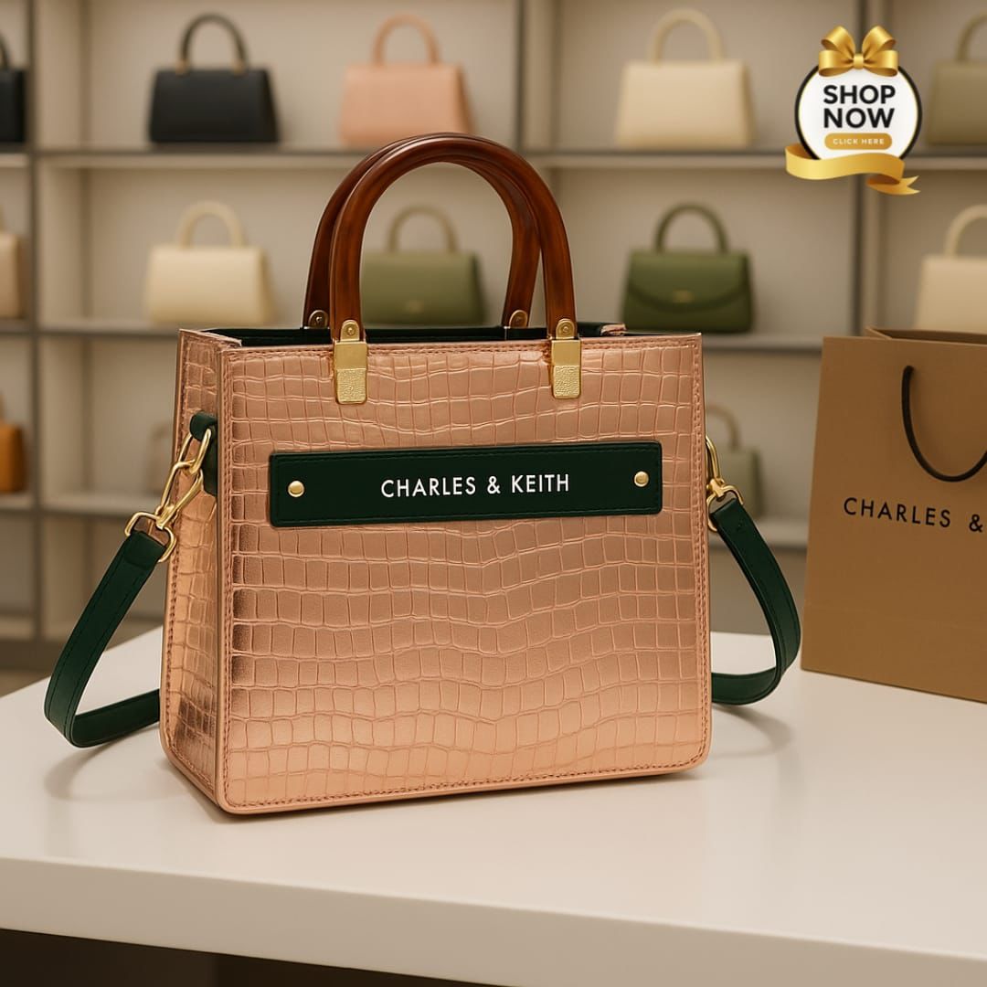 Charles & Keith Acrylic Handle Shoulder Bag