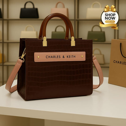 Charles & Keith Acrylic Handle Shoulder Bag