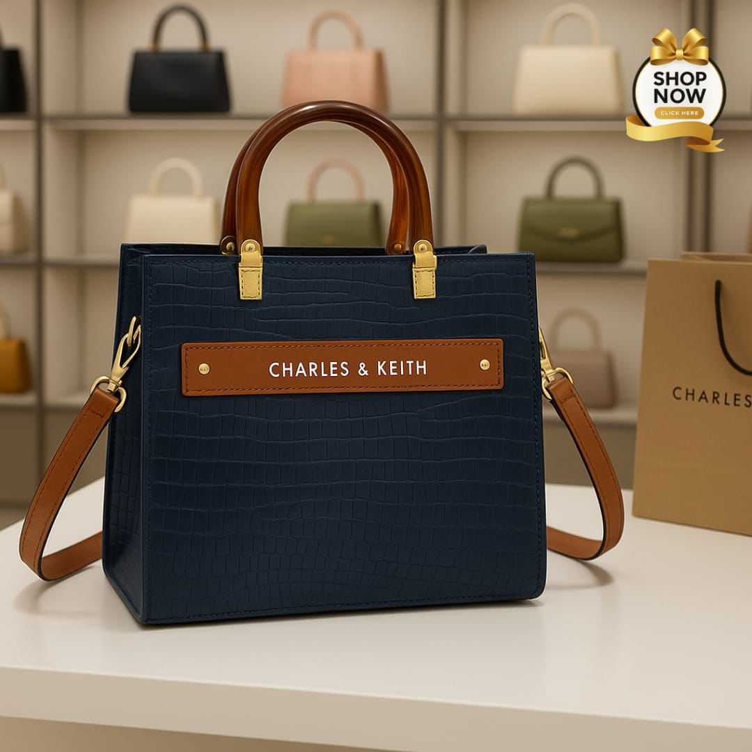 Charles & Keith Acrylic Handle Shoulder Bag