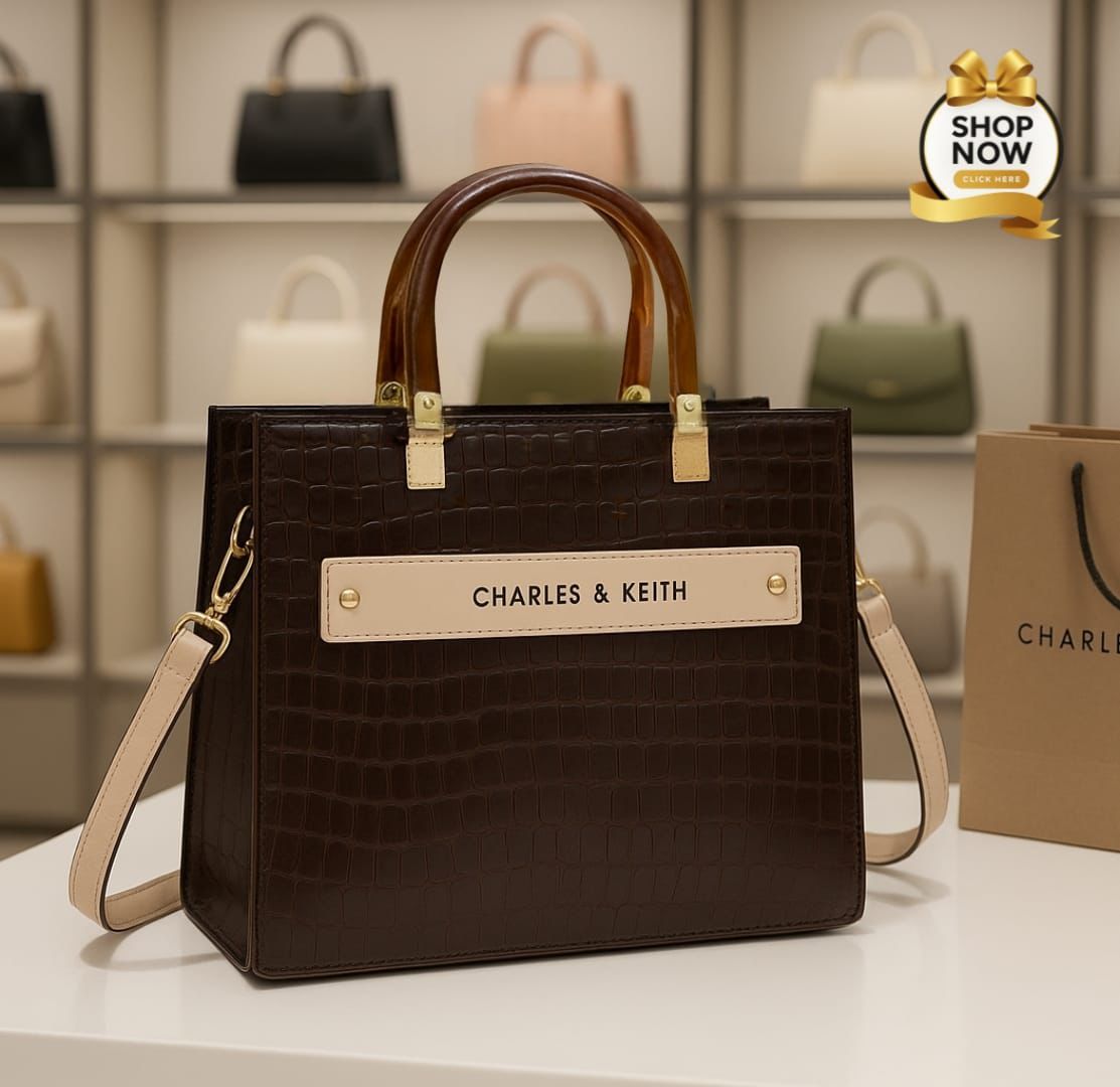 Charles & Keith Acrylic Handle Shoulder Bag