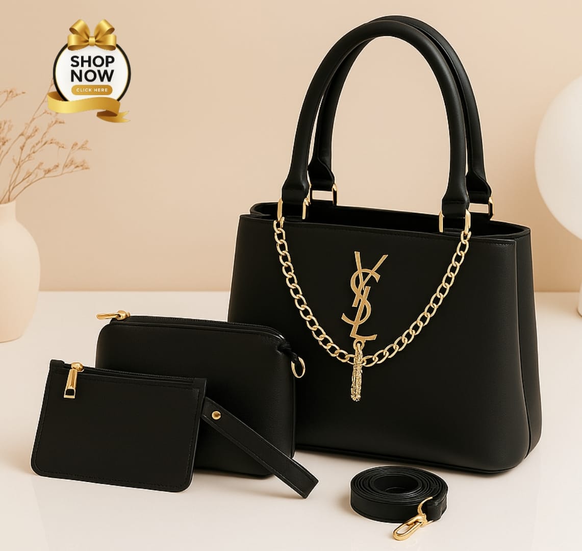 3Pc YSL High Quality Shoulder Bags Set for Girls