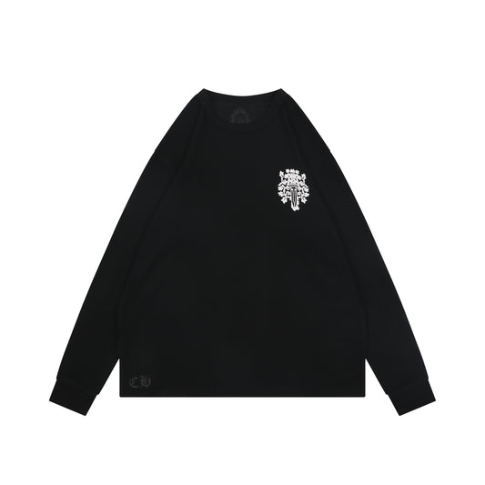 Chrome Hearts Waffle Knit Vine Dagger Print Long Sleeve